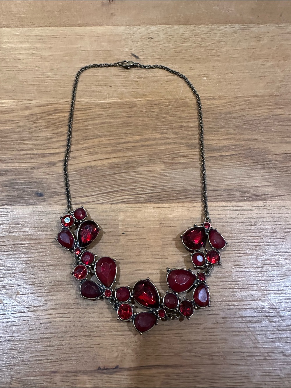 Red Statement Necklace - Women's Jewelry
